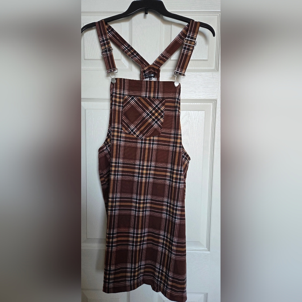 Fashion Nova Brown Plaid Dress